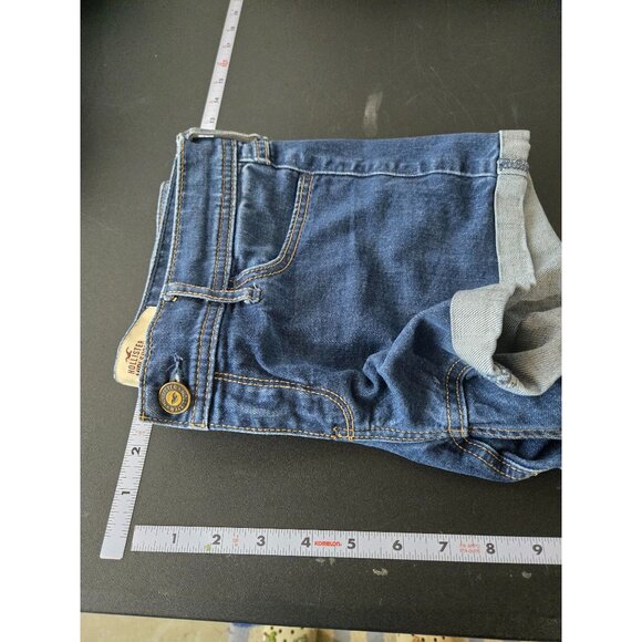 Hollister Womens Denim Blue Jean Midi Short Size 5 W27 Casual Summer Stretch - Picture 8 of 12